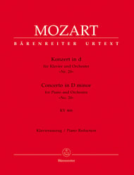 Concerto No. 20 in D Minor, K. 466 piano sheet music cover Thumbnail